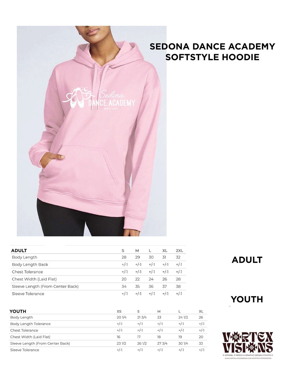Adult Soft Style Hoodie in Pink