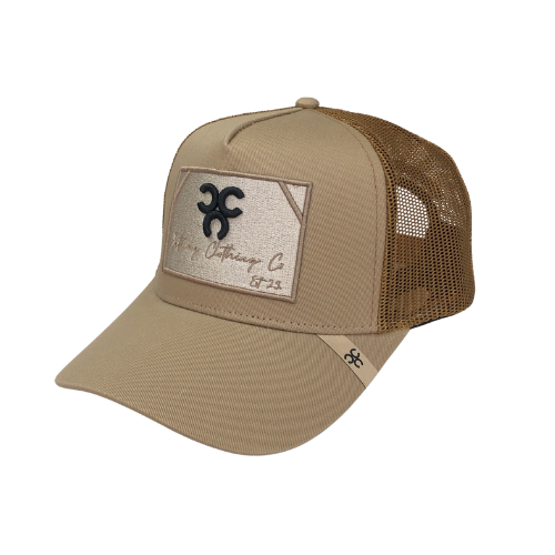 Brown Patch Trucker Cap