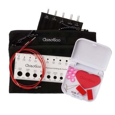 Twist  Red Lace Mini 5&quot; tip set-Great for Socks