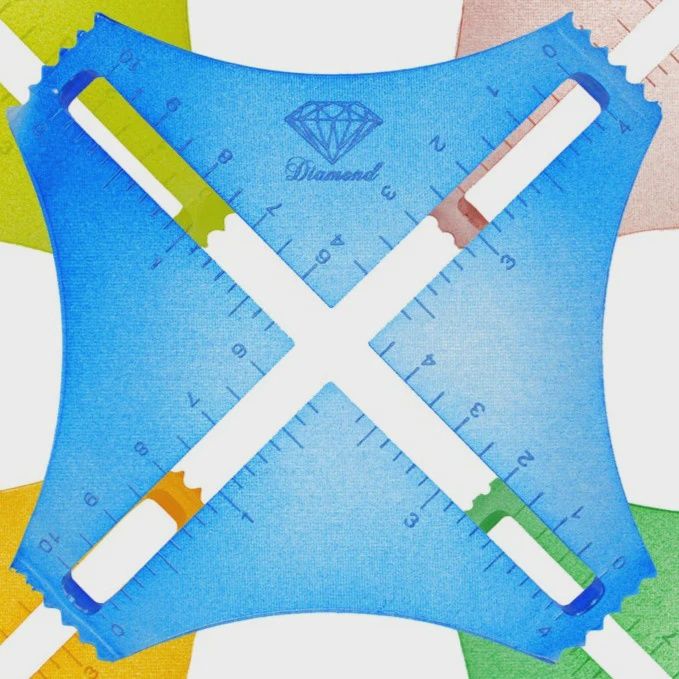 Diamond Knit and Crochet Gauge Tool