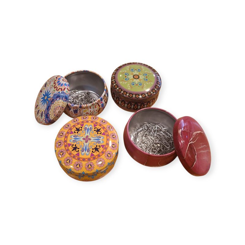 Light Bulb Stitch Marker -TBF Tin Colourful &amp; Heart