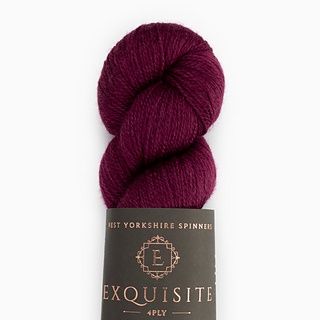 WYS Exquisite 4 Ply Falkland/Silk Blend, Colour: 558 Bordeaux