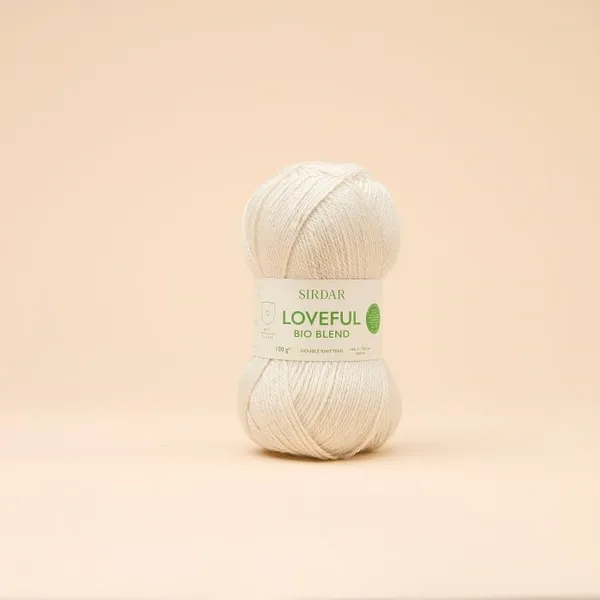 Sirdar Loveful Bio Blend DK, Colour: 101 Super-Charged White