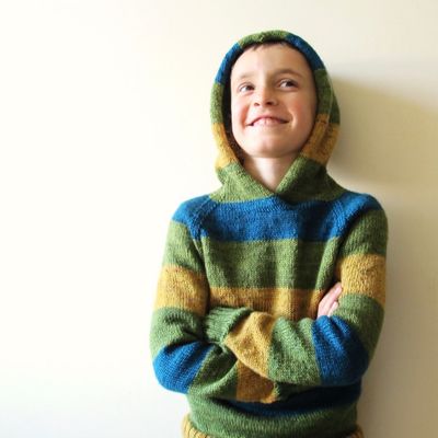 Learn to Knit a Kids Hoodie-Marv Pattern with Linda: 4 weeks