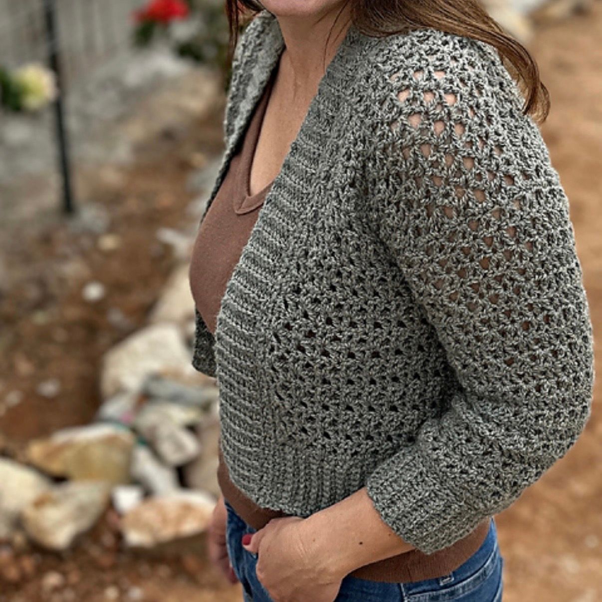 Learn how to Crochet a Cardigan with Jenn-4 weeks, Date: Tuesday Nov 10, 24, Dec 1 &amp; 8th from 1:30 to 3:30