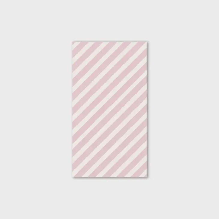 Pink Stripe Paper Dinner Napkin
