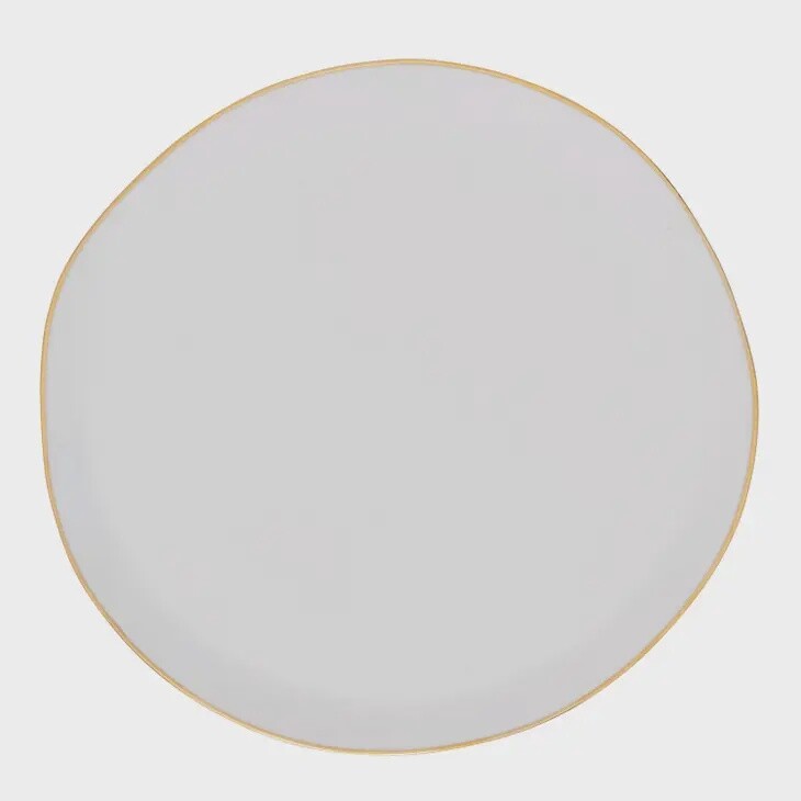 White Gold Trim Plate