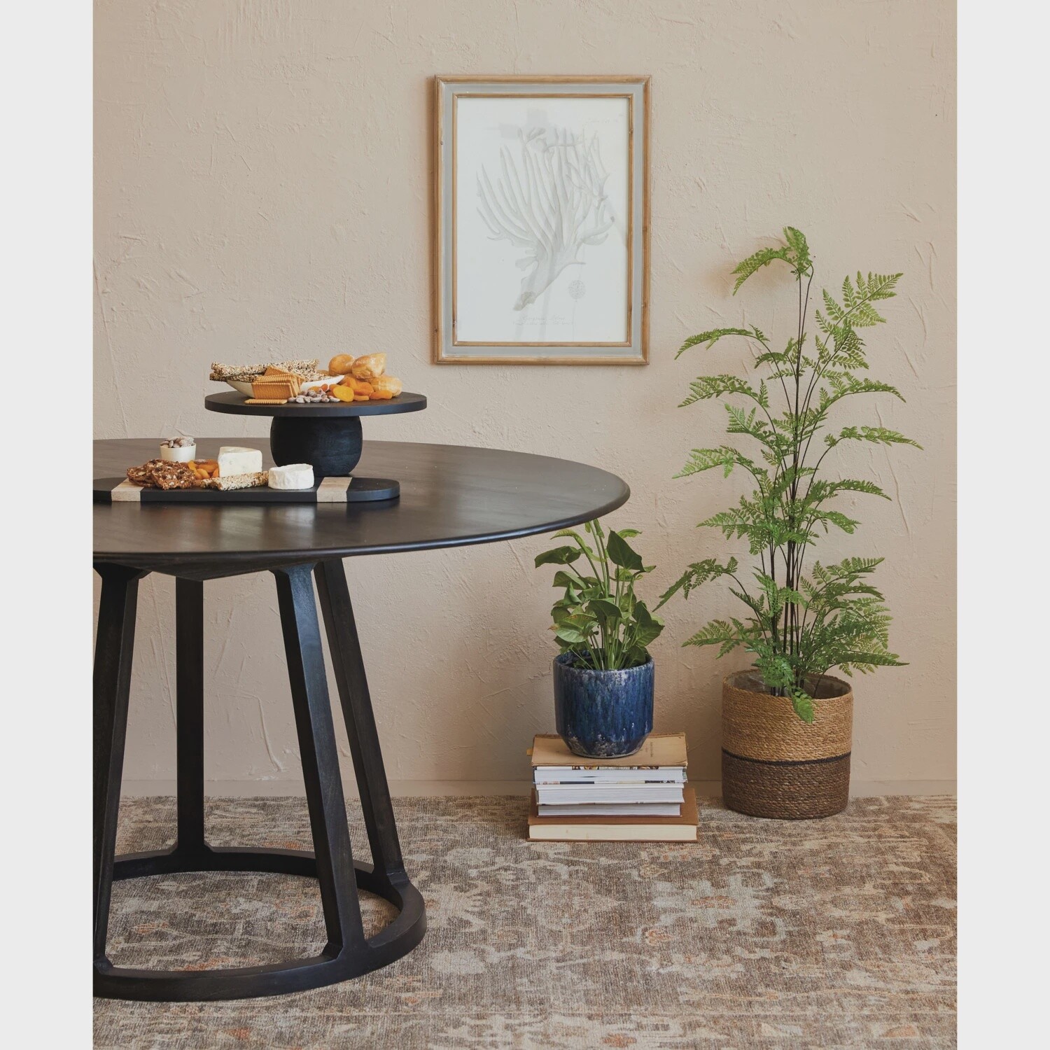 Black Round Table 57&quot; x30&quot; H