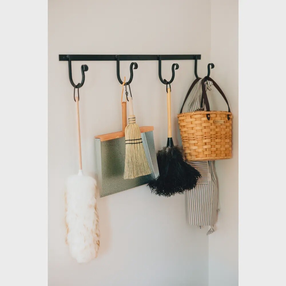 The Wrought Iron Rack with 4 Hooks
