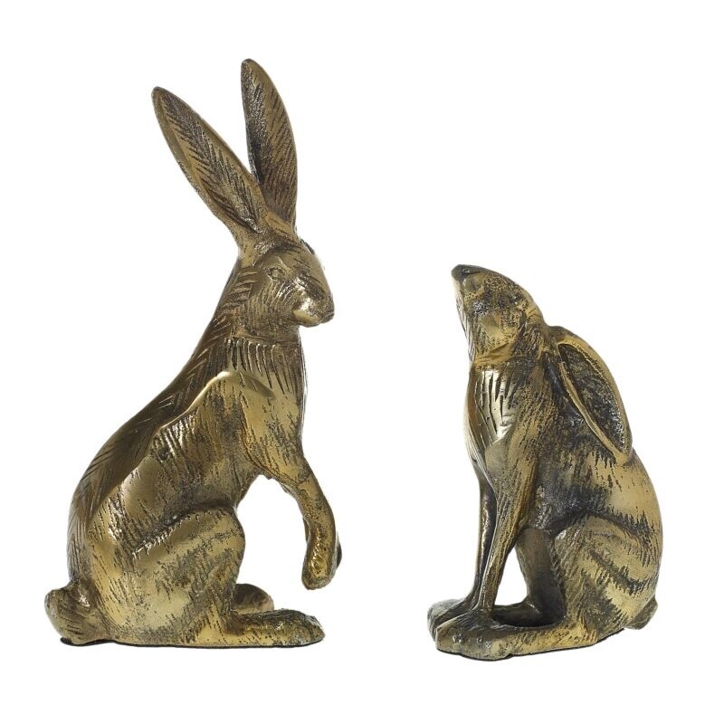 Pointing Bronze Bunny