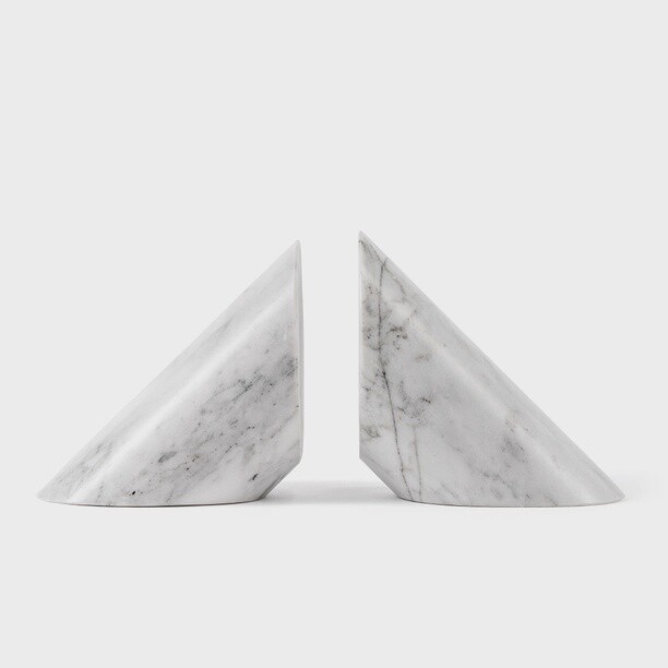 Polished Marble Bookends