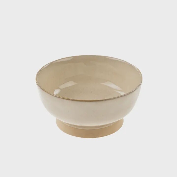 Stoneware  Pedestal Bowl