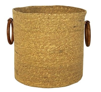 SEAGRASS BASKET W/ HANDLES 12”