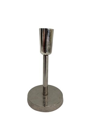 Nickel Finish Candle Stick, Size: 6&quot;