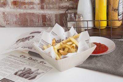 Newsprint French Fry Wax Paper Liners