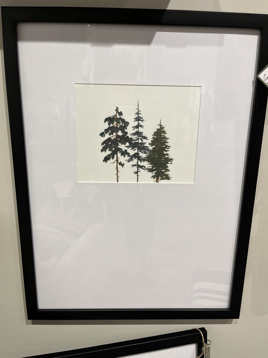 3 Tree Large Frame Art, style: 3 Tree 1