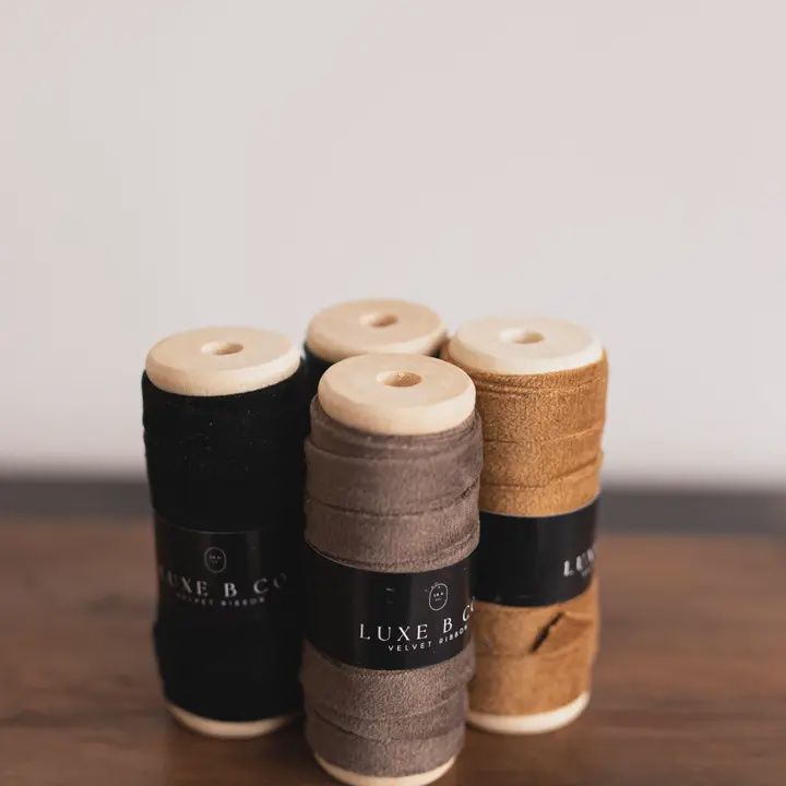 Ribbon Brown Wood Spool