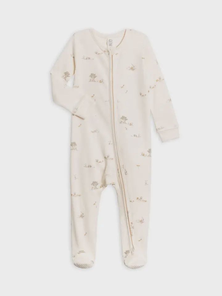 Organic Baby Picnic Footed Sleeper