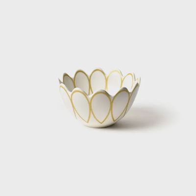 Deco Gold Scallop Small Bowl