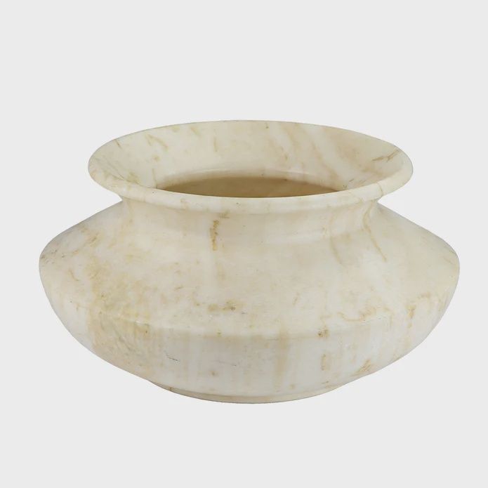 Turned Marble Water Pot
