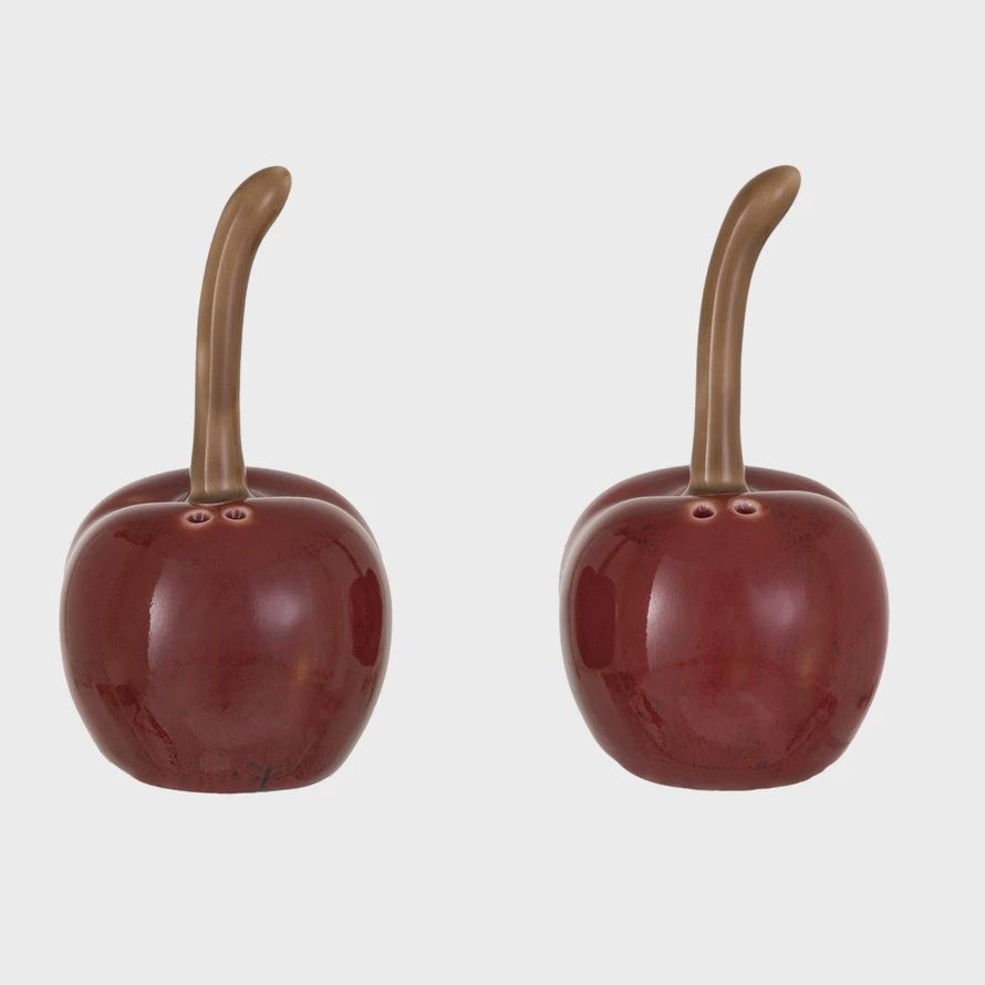 Cherry Shaped Salt &amp; Pepper Shakers, Set of 2