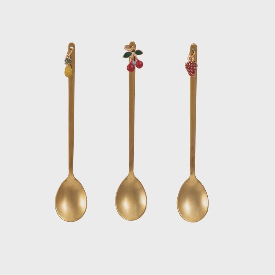 Stainless Steel Spoon w/ Fruit