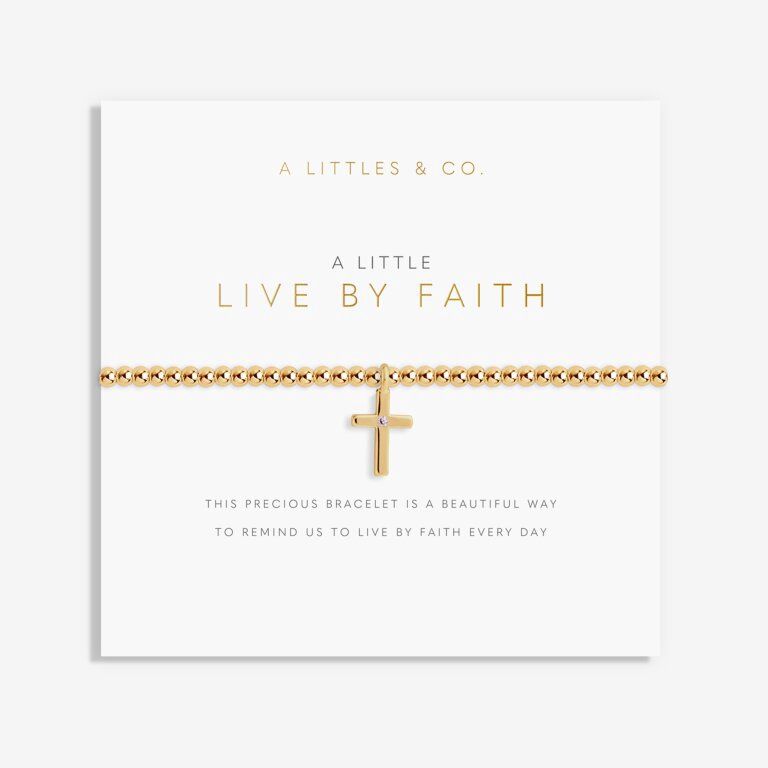 &#39;Live By Faith&#39; Bracelet