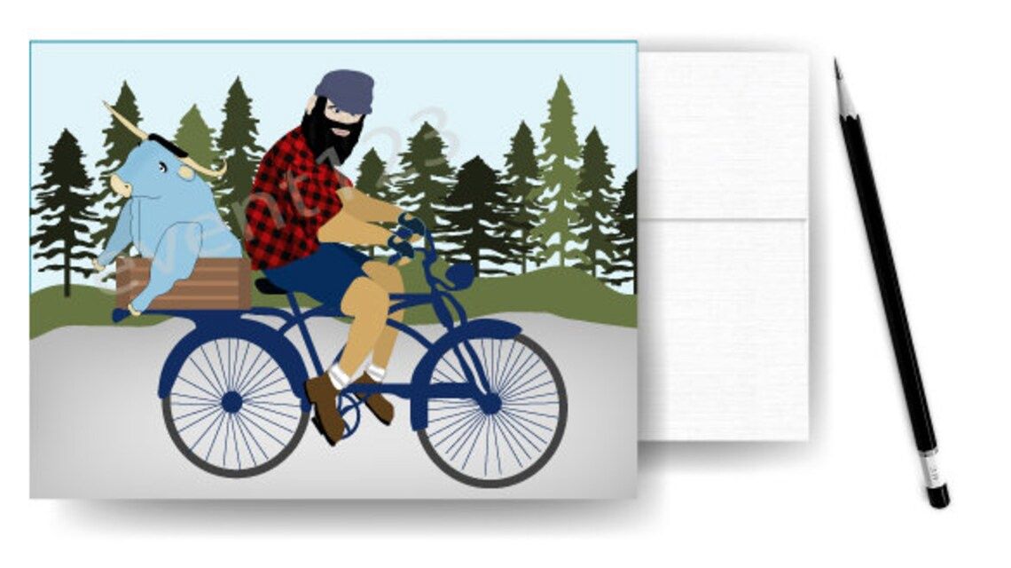 Paul Riding Bike Pack of Cards