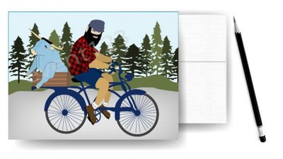 Paul Riding Bike Pack of Cards