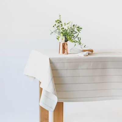 Simple English Striple Tablecloth