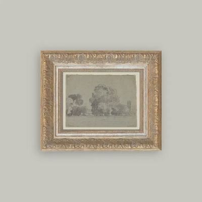 Grove of Trees Framed Antique Art