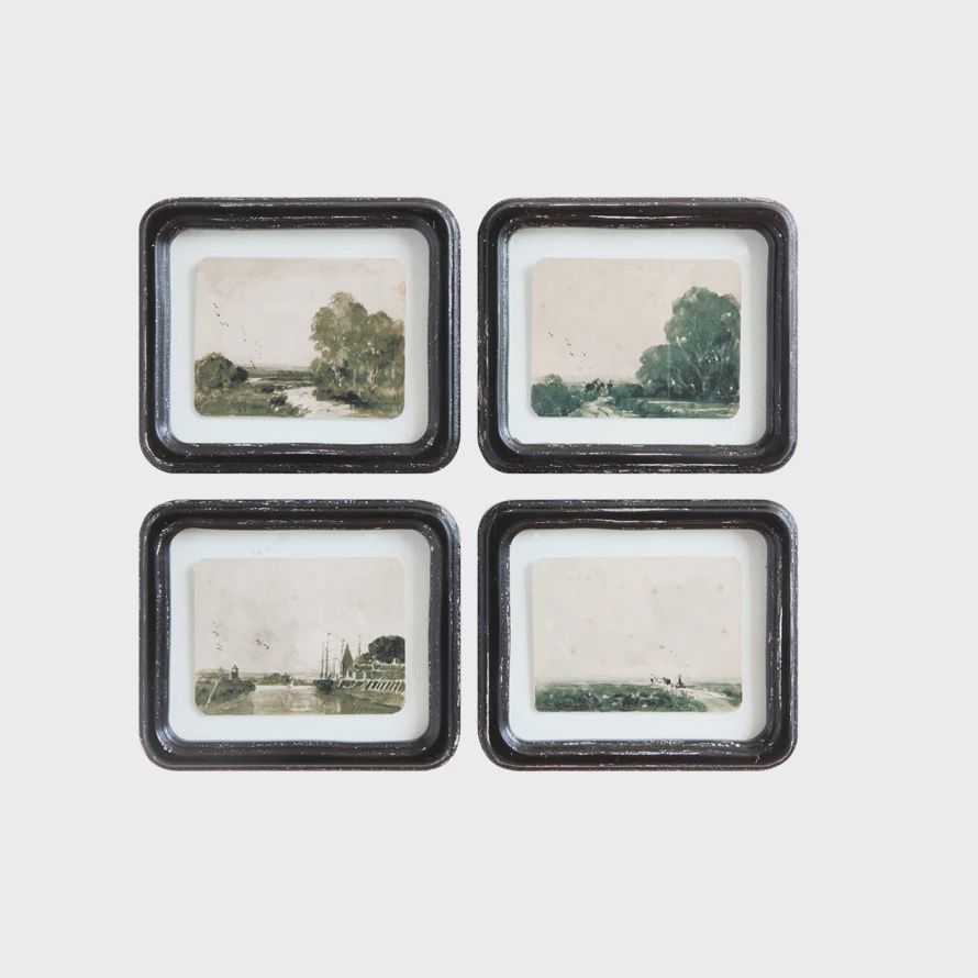 Distressed Wood Framed