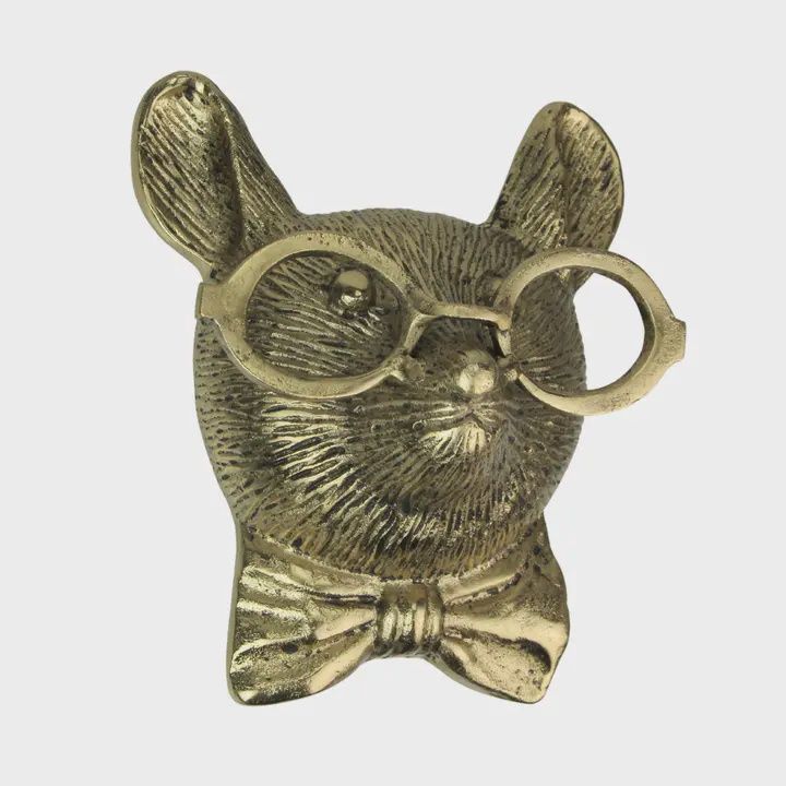 Mini Gold Mouse Head Wall Hanging