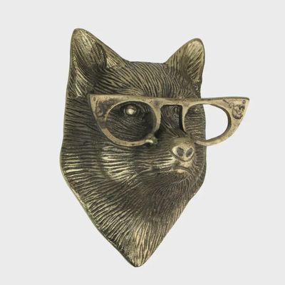 Mini Gold Fox Head Wall Hanging