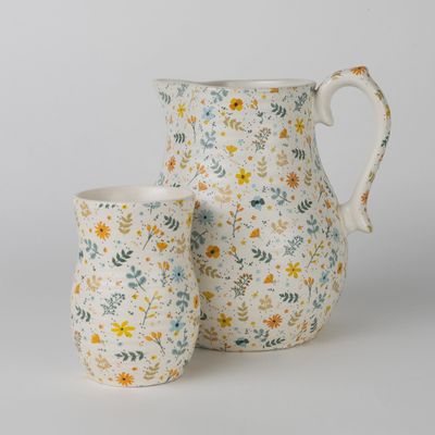 Floral Ceramic Tumbler