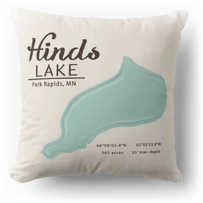 Custom Lake Pillow