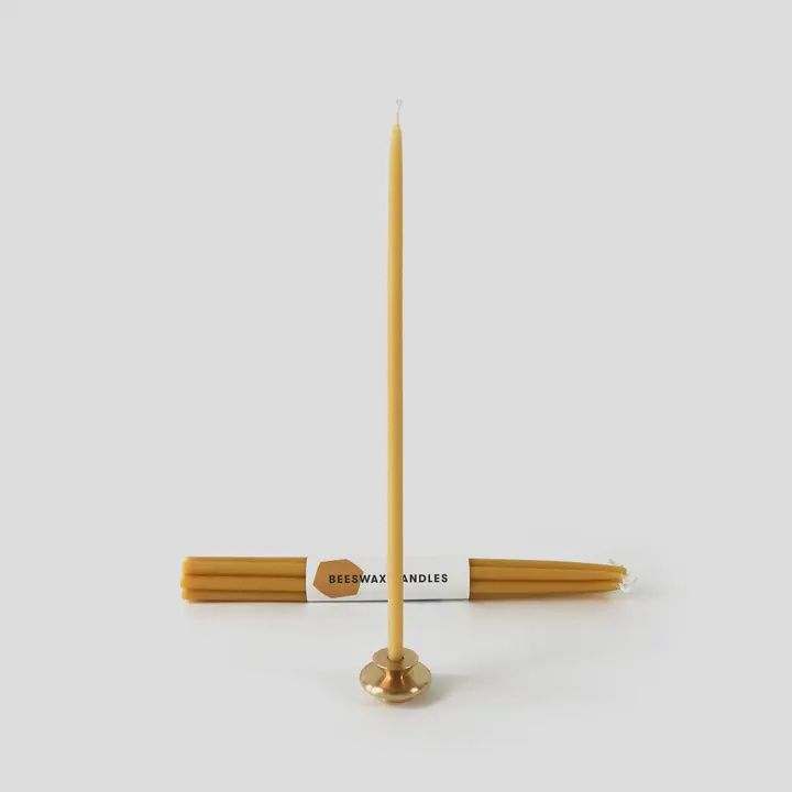 Thin 100% Pure Beeswax Candle