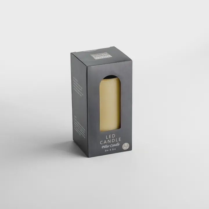 Small Flameless Pillar Battery Candle