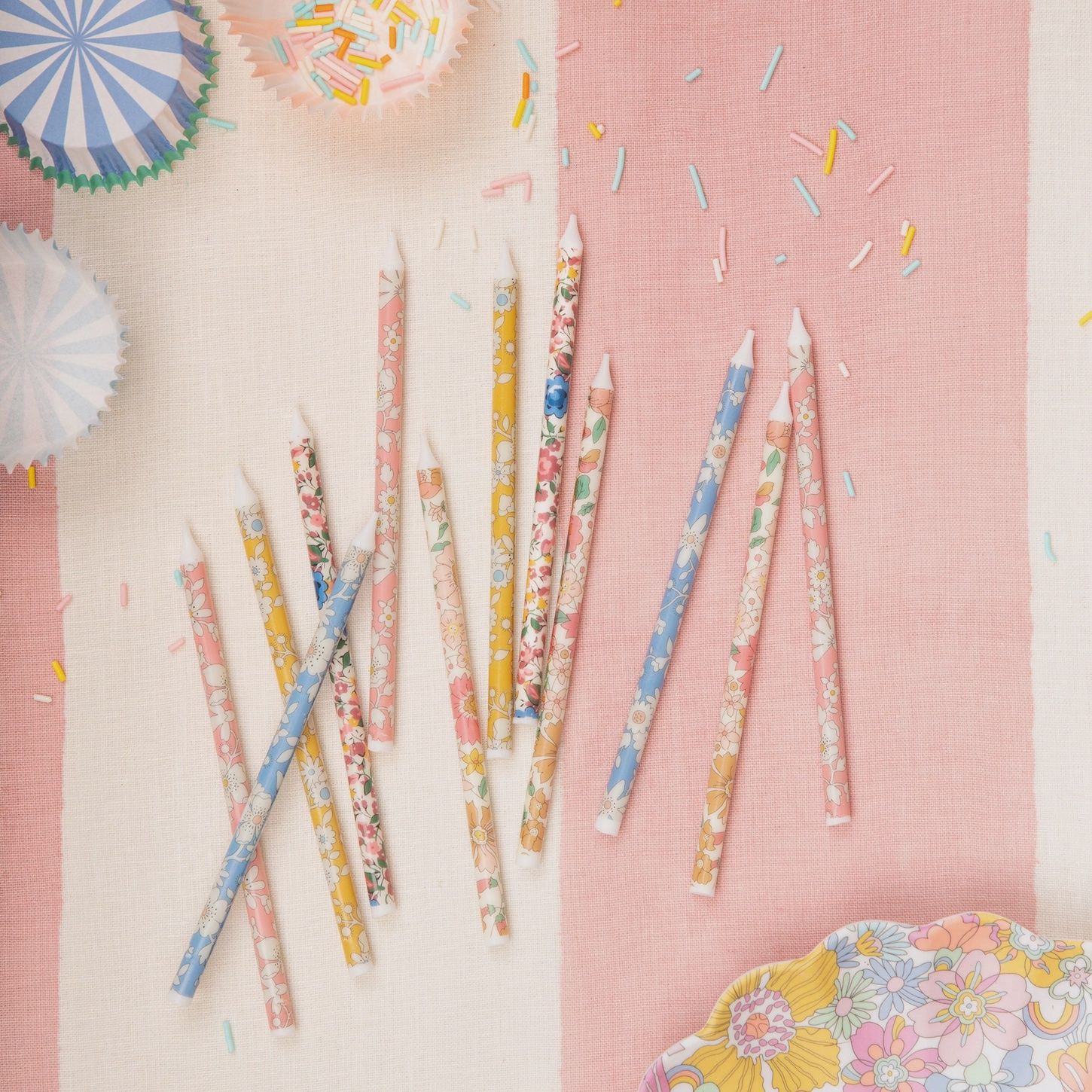 Mixed Print Party Candles