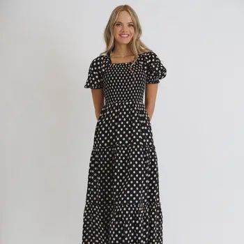 Black with Polka Dots Dress