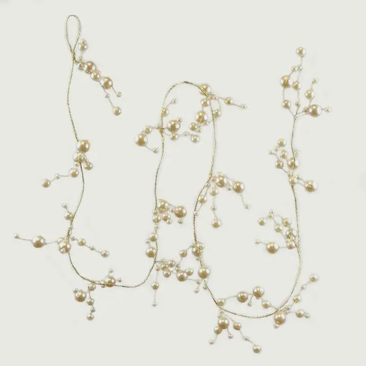 6&#39; Ivory Pearl Garland