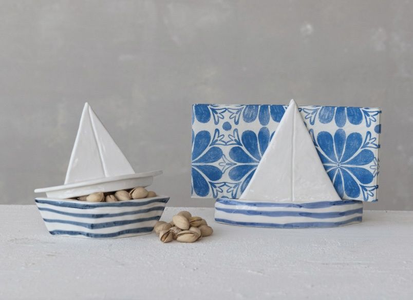 Sailboat Napkin or Mail Holder
