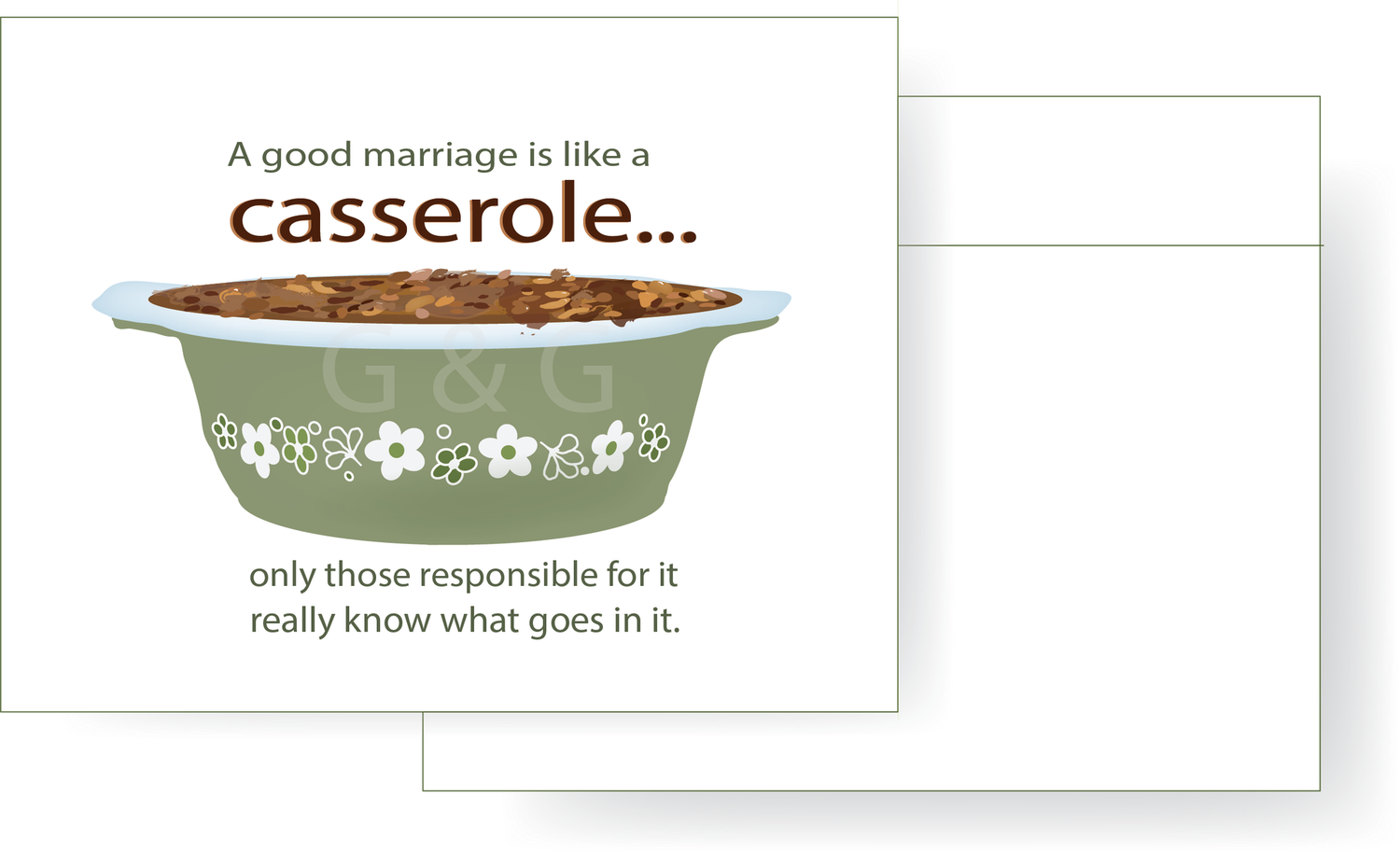 Casserole Anniversary Card