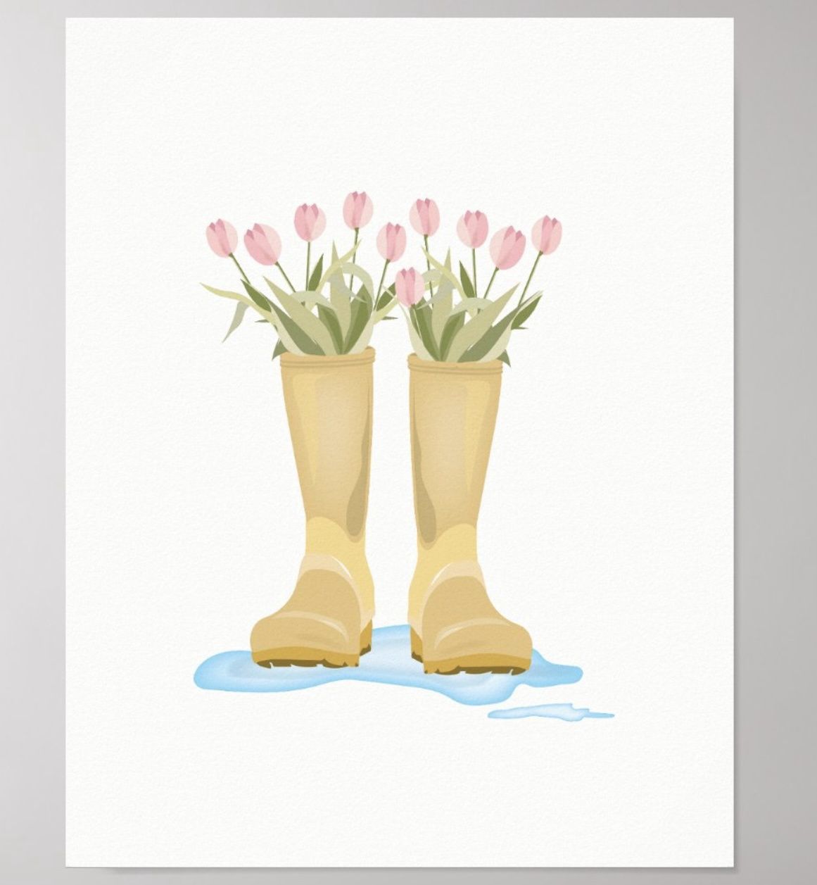 11x14” Print, style: Rainboots