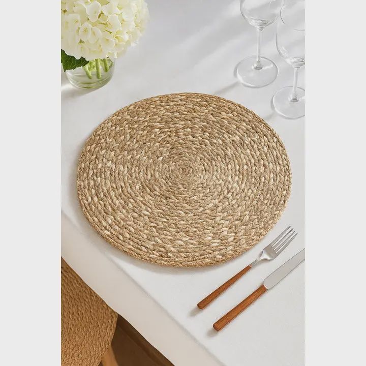 Natural Jute 16&quot; Round Placemat