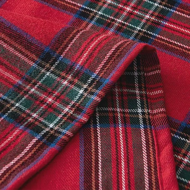 Red Classic Tartan Festive Tablecloth