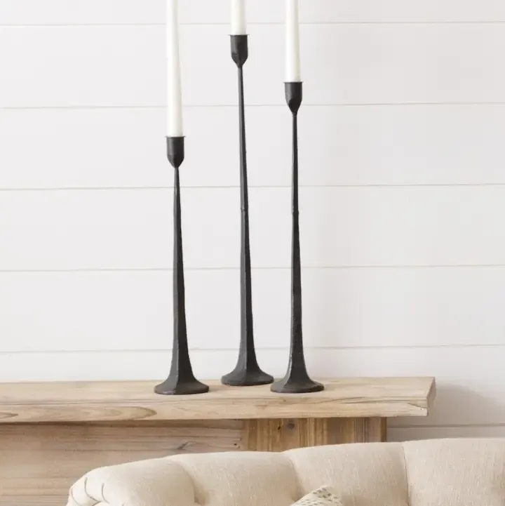Forge Style Taper Candlestick Holder