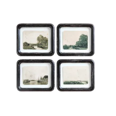 Distressed Wood Framed