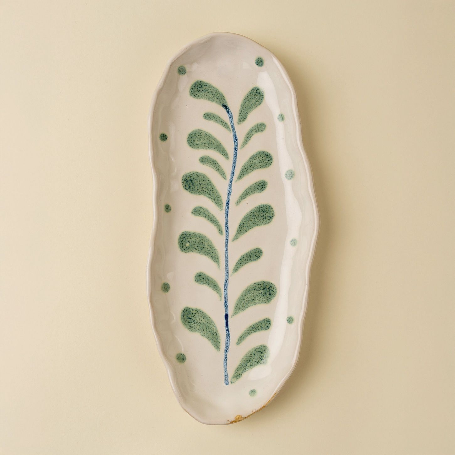 Painted Petals Oval Plate