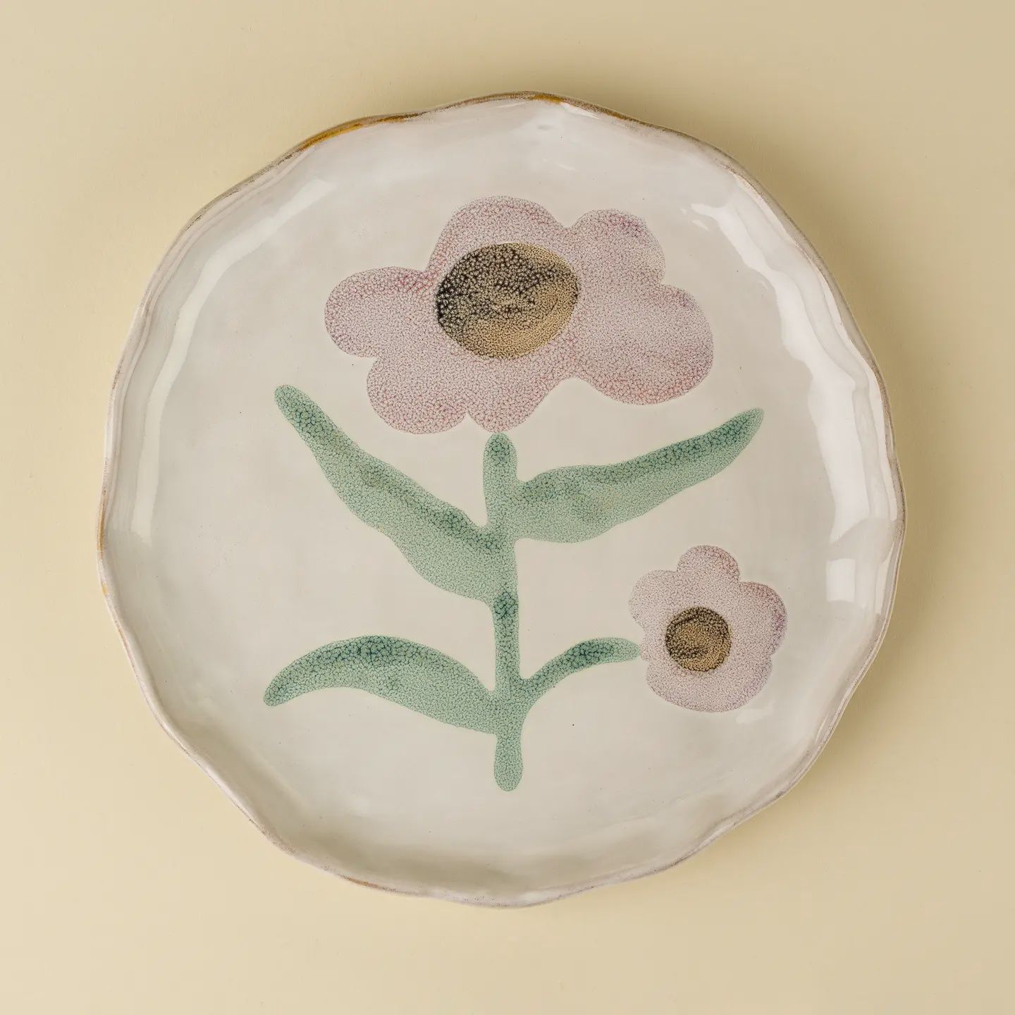 Painted Petals Plate, Size: 8”